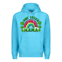 Ocean Blue st patricks day one lucky mama Premium Hoodie - RanaPortraitStore
