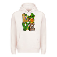Pale Pink st patricks day gnomes shamrock love Premium Hoodie - RanaPortraitStore