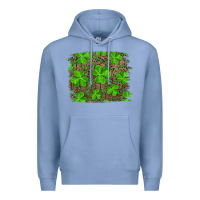 Colony Blue st patricks day shamrock and leopard distressed ba Premium Hoodie - RanaPortraitStore