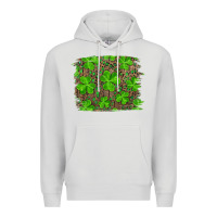 Dove Grey st patricks day shamrock and leopard distressed ba Premium Hoodie - RanaPortraitStore