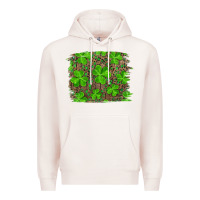 Pale Pink st patricks day shamrock and leopard distressed ba Premium Hoodie - RanaPortraitStore