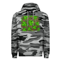 Slate Camo st patricks day shamrock and leopard distressed ba Premium Hoodie - RanaPortraitStore