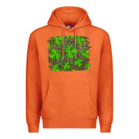 Carrot st patricks day shamrock and leopard distressed ba Premium Hoodie - RanaPortraitStore