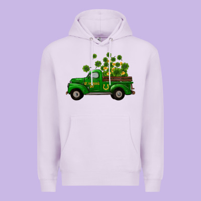 Premium Hoodie st patricks truck shamrock horseshoe gold