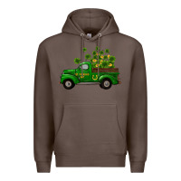 Coffee st patricks truck shamrock horseshoe gold Premium Hoodie - RanaPortraitStore