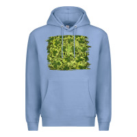 Colony Blue st patricks day shamrock leopard background Premium Hoodie - RanaPortraitStore