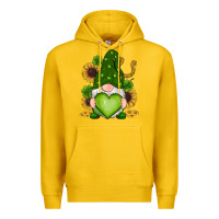 Lemon st patricks day shamrock sunflowers gnomes Premium Hoodie - RanaPortraitStore