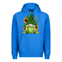 True Royal st patricks day shamrock sunflowers gnomes Premium Hoodie - RanaPortraitStore