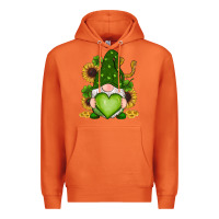 Carrot st patricks day shamrock sunflowers gnomes Premium Hoodie - RanaPortraitStore