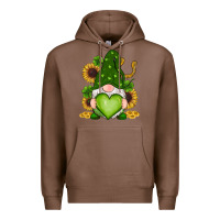 Chestnut st patricks day shamrock sunflowers gnomes Premium Hoodie - RanaPortraitStore