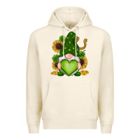 Tofu st patricks day shamrock sunflowers gnomes Premium Hoodie - RanaPortraitStore