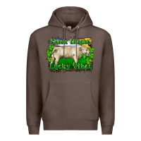 Coffee thick thighs lucky vibes charolais bull Premium Hoodie - RanaPortraitStore