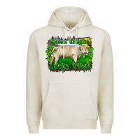 Oatmeal Heather thick thighs lucky vibes charolais bull Premium Hoodie - RanaPortraitStore