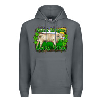 Rock thick thighs lucky vibes charolais bull Premium Hoodie - RanaPortraitStore