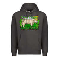 Smoke thick thighs lucky vibes charolais bull Premium Hoodie - RanaPortraitStore