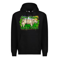 Black thick thighs lucky vibes charolais bull Premium Hoodie - RanaPortraitStore