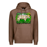 Chestnut thick thighs lucky vibes charolais bull Premium Hoodie - RanaPortraitStore