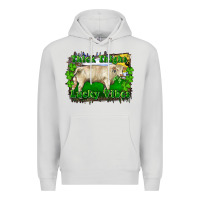Dove Grey thick thighs lucky vibes charolais bull Premium Hoodie - RanaPortraitStore