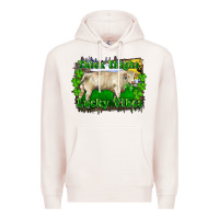 Pale Pink thick thighs lucky vibes charolais bull Premium Hoodie - RanaPortraitStore