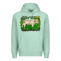 Seafoam thick thighs lucky vibes charolais bull Premium Hoodie - RanaPortraitStore
