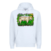 White thick thighs lucky vibes charolais bull Premium Hoodie - RanaPortraitStore