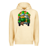 Pina Colada st patricks day truck with pot of gold horseshoe a Premium Hoodie - RanaPortraitStore