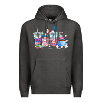 Charcoal Heather dentist coffee cups Premium Hoodie - AdoDesignShop