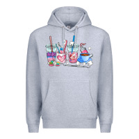 Heather Grey dentist coffee cups Premium Hoodie - AdoDesignShop