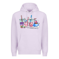 Lilac dentist coffee cups Premium Hoodie - AdoDesignShop