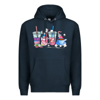 Navy dentist coffee cups Premium Hoodie - AdoDesignShop