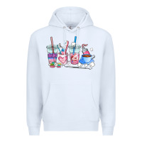 White dentist coffee cups Premium Hoodie - AdoDesignShop