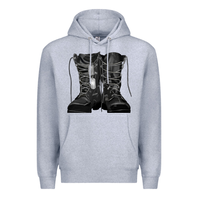 Soldier Boots Premium Hoodie by RanaPortraitStore | Teevron