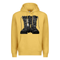 Antique Gold soldier boots Premium Hoodie - RanaPortraitStore