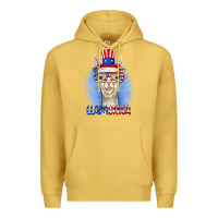 Antique Gold llamerica Premium Hoodie - RanaPortraitStore