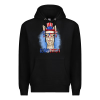 Black llamerica Premium Hoodie - RanaPortraitStore