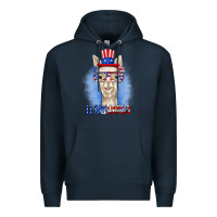 Navy llamerica Premium Hoodie - RanaPortraitStore