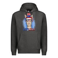 Charcoal Heather llamerica Premium Hoodie - RanaPortraitStore