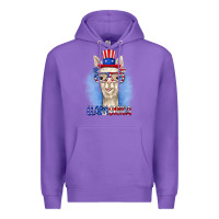 Purple llamerica Premium Hoodie - RanaPortraitStore