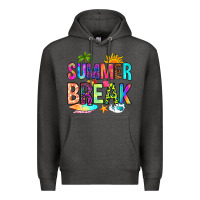 Charcoal Heather summer break Premium Hoodie - RanaPortraitStore