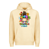 Pina Colada messy bun summer vibes Premium Hoodie - RanaPortraitStore