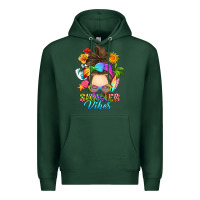Sports Green messy bun summer vibes Premium Hoodie - RanaPortraitStore