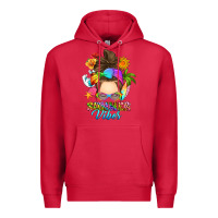 Cardinal messy bun summer vibes Premium Hoodie - RanaPortraitStore