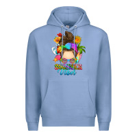 Colony Blue messy bun summer vibes Premium Hoodie - RanaPortraitStore