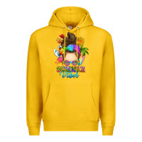 Lemon messy bun summer vibes Premium Hoodie - RanaPortraitStore