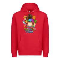 Red messy bun summer vibes Premium Hoodie - RanaPortraitStore