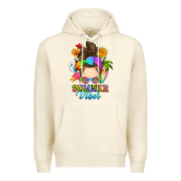Sandshell messy bun summer vibes Premium Hoodie - RanaPortraitStore