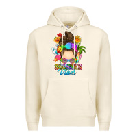 Tofu messy bun summer vibes Premium Hoodie - RanaPortraitStore