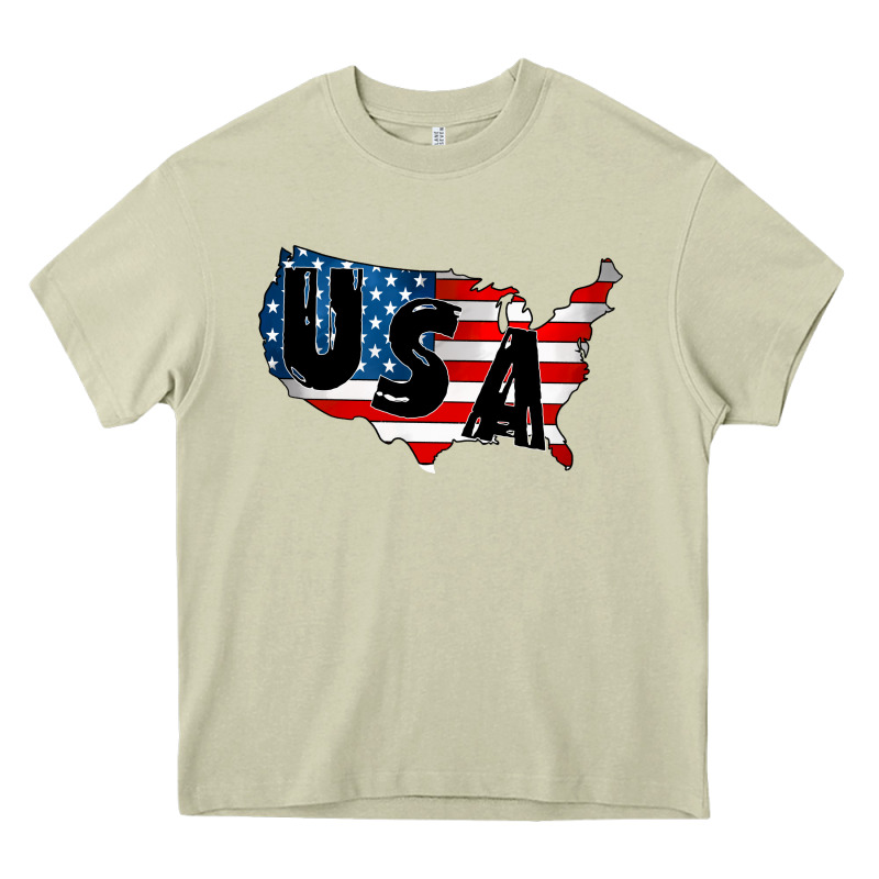 Usa Heavy Core Tee by CowhideDigitalArt | Teevron