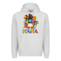 Dove Grey messy bun mama summer Premium Hoodie - RanaPortraitStore