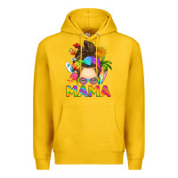 Lemon messy bun mama summer Premium Hoodie - RanaPortraitStore
